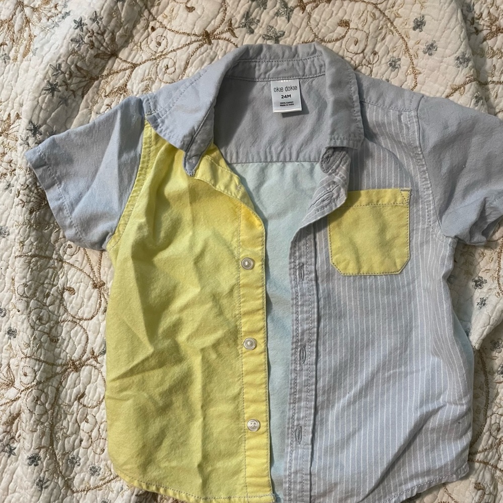 24M boys button down shirt